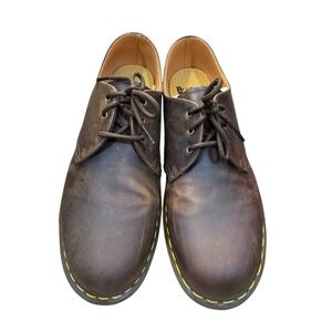 Doc Martens 1461 Dark Brown Waxed Full Grain Oxfords, New, Mens‎ Size 12